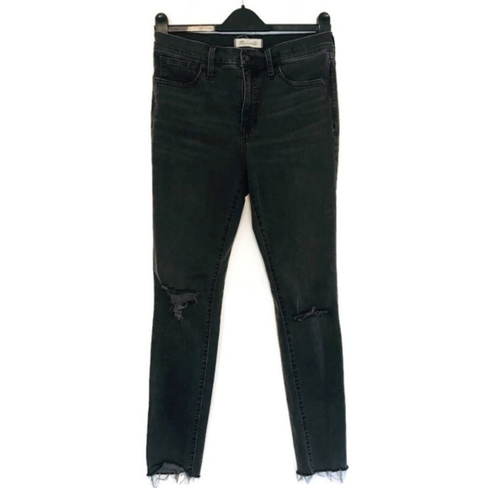 Madewell Washed Black 9” High-Rise Skinny Jeans Women’s size 28 6 Small hi rise